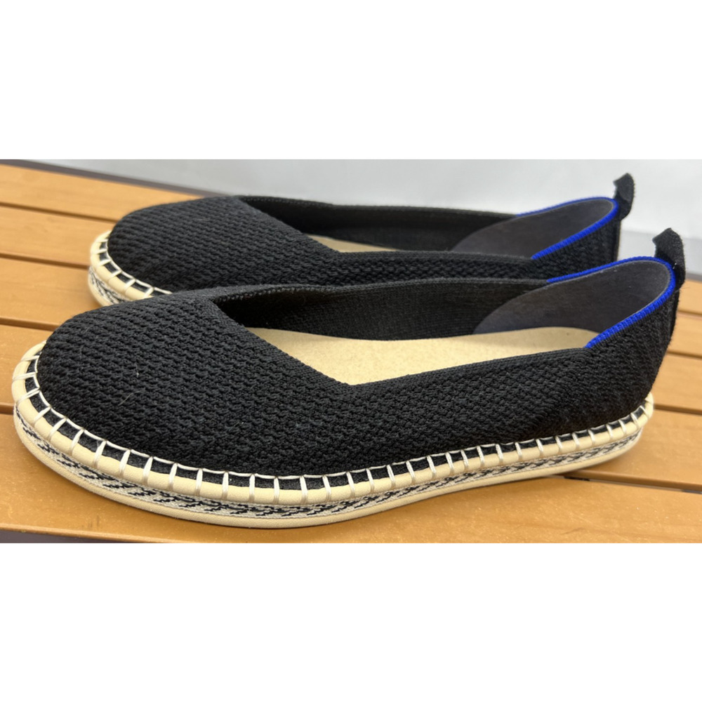 Rothy's The Espadrille Black Flats Size 8 - Picture 7 of 11